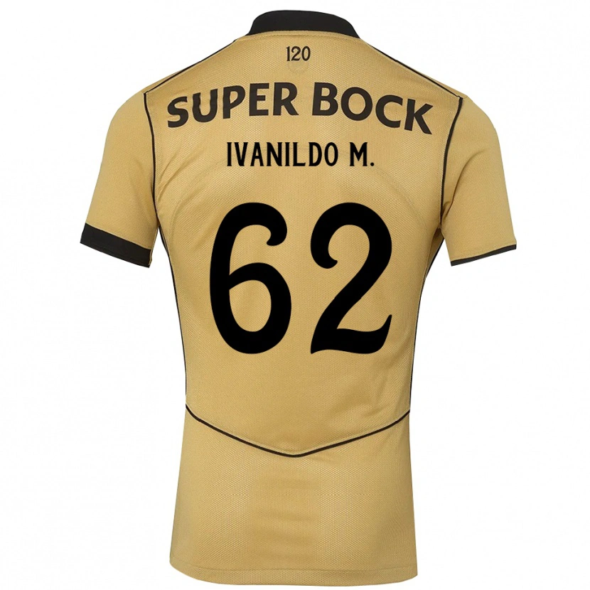Danxen Dames Ivanildo Da Silva Mendes #62 Goudgeelzwart Uitshirt Uittenue 2026/27 T-Shirt België