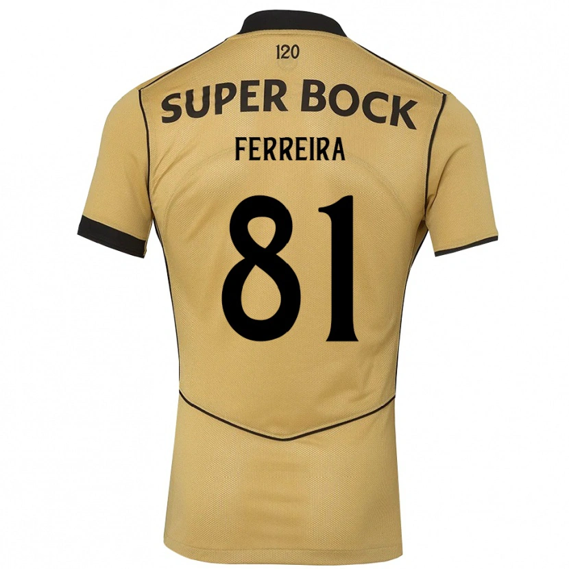 Danxen Dames Sandro Ferreira #81 Goudgeelzwart Uitshirt Uittenue 2026/27 T-Shirt België