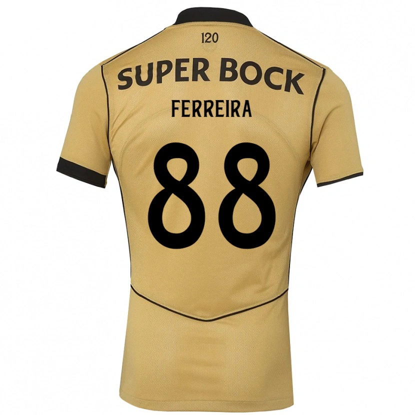 Danxen Dames Tiago Ferreira #88 Goudgeelzwart Uitshirt Uittenue 2026/27 T-Shirt België