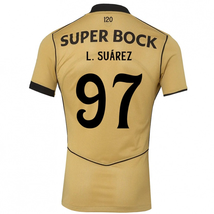 Danxen Dames Luis Suárez #97 Goudgeelzwart Uitshirt Uittenue 2026/27 T-Shirt België