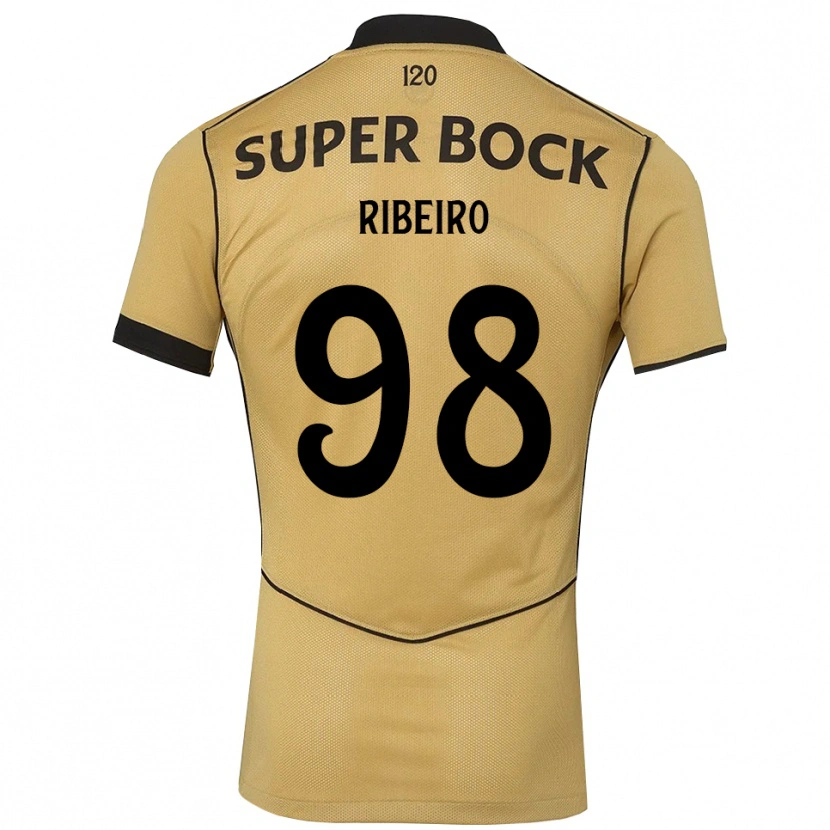 Danxen Dames Martim Ribeiro #98 Goudgeelzwart Uitshirt Uittenue 2026/27 T-Shirt België