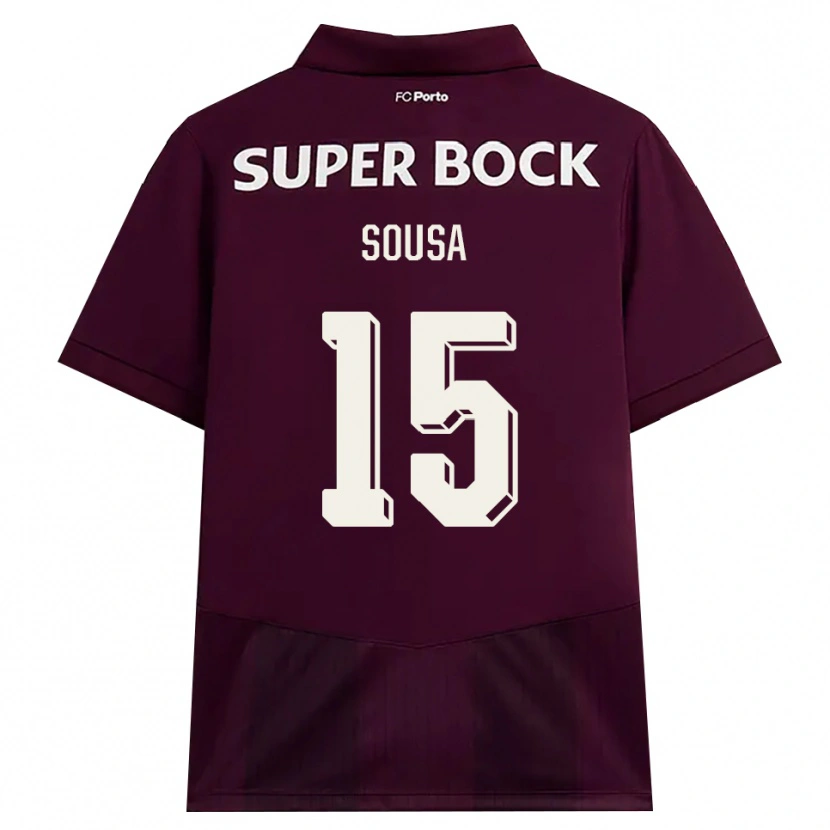 Danxen Dames Vasco Sousa #15 Bordeauxrood Wit Uitshirt Uittenue 2026/27 T-Shirt België