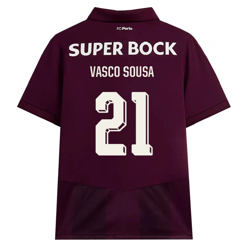 Danxen Dames Vasco Sousa #21 Bordeauxrood Wit Uitshirt Uittenue 2026/27 T-Shirt België