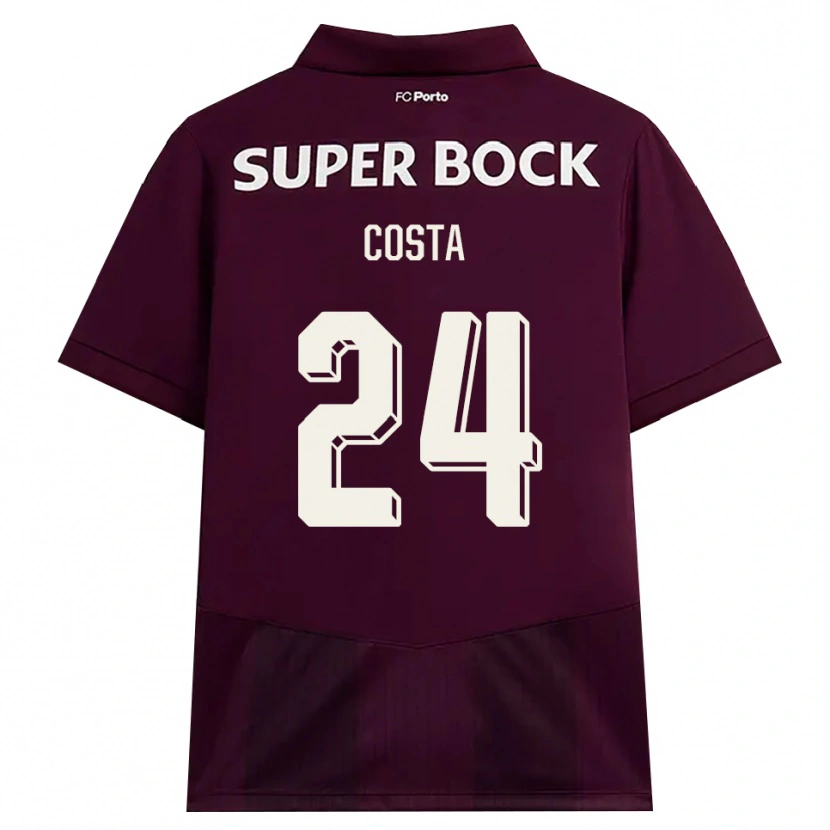 Danxen Dames João Costa #24 Bordeauxrood Wit Uitshirt Uittenue 2026/27 T-Shirt België