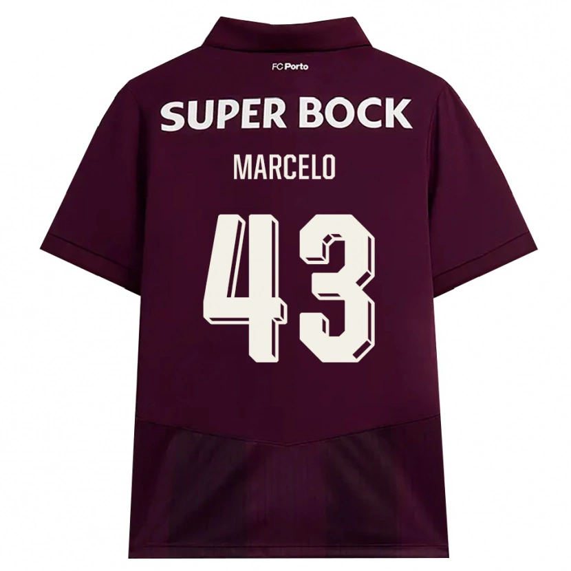 Danxen Dames Joao Marcelo #43 Bordeauxrood Wit Uitshirt Uittenue 2026/27 T-Shirt België