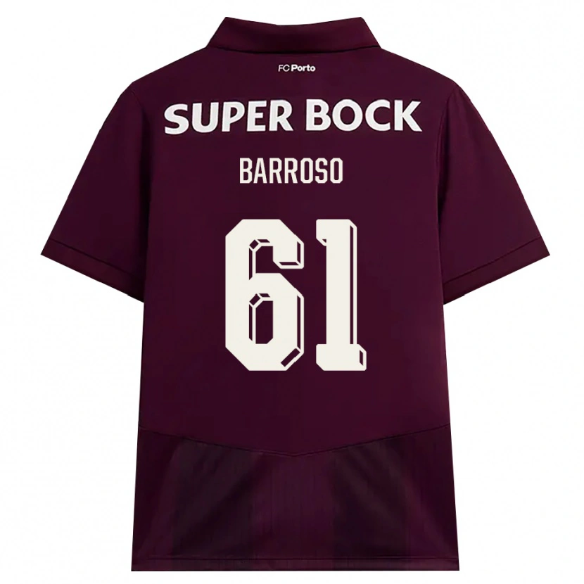Danxen Dames Francisco Barroso #61 Bordeauxrood Wit Uitshirt Uittenue 2026/27 T-Shirt België