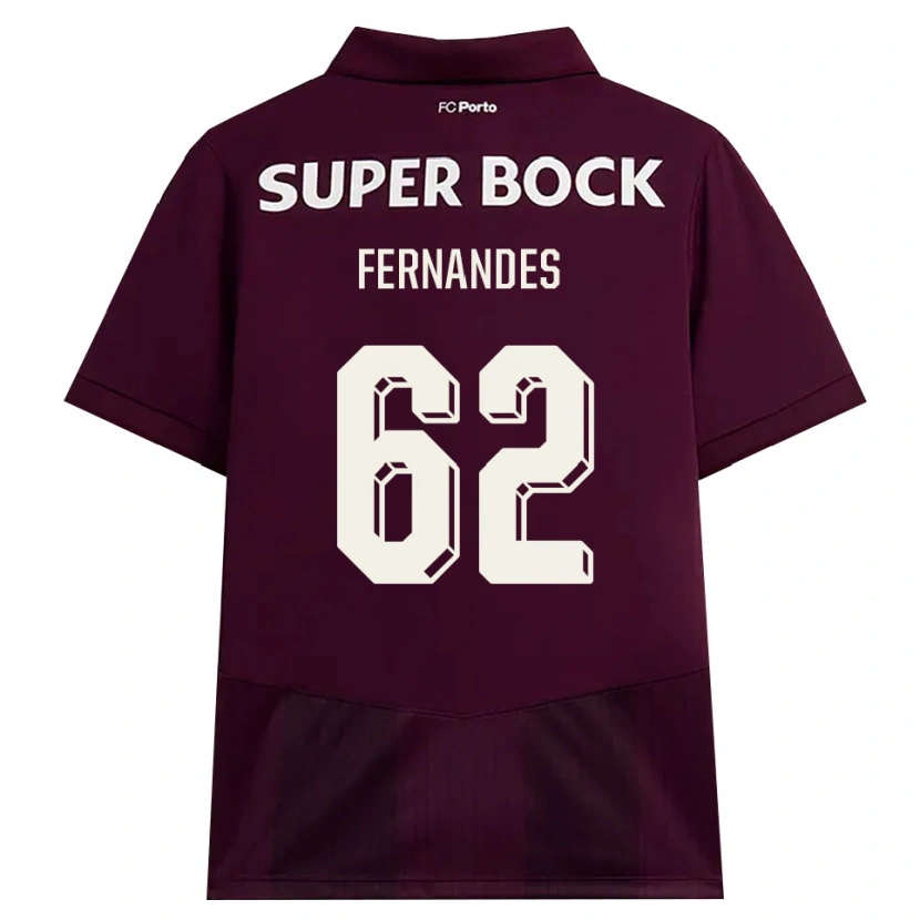 Danxen Dames Rodrigo Fernandes #62 Bordeauxrood Wit Uitshirt Uittenue 2026/27 T-Shirt België