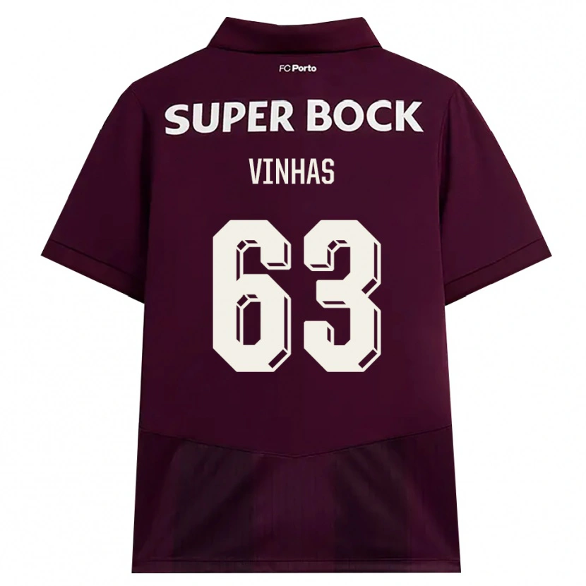 Danxen Dames David Vinhas #63 Bordeauxrood Wit Uitshirt Uittenue 2026/27 T-Shirt België