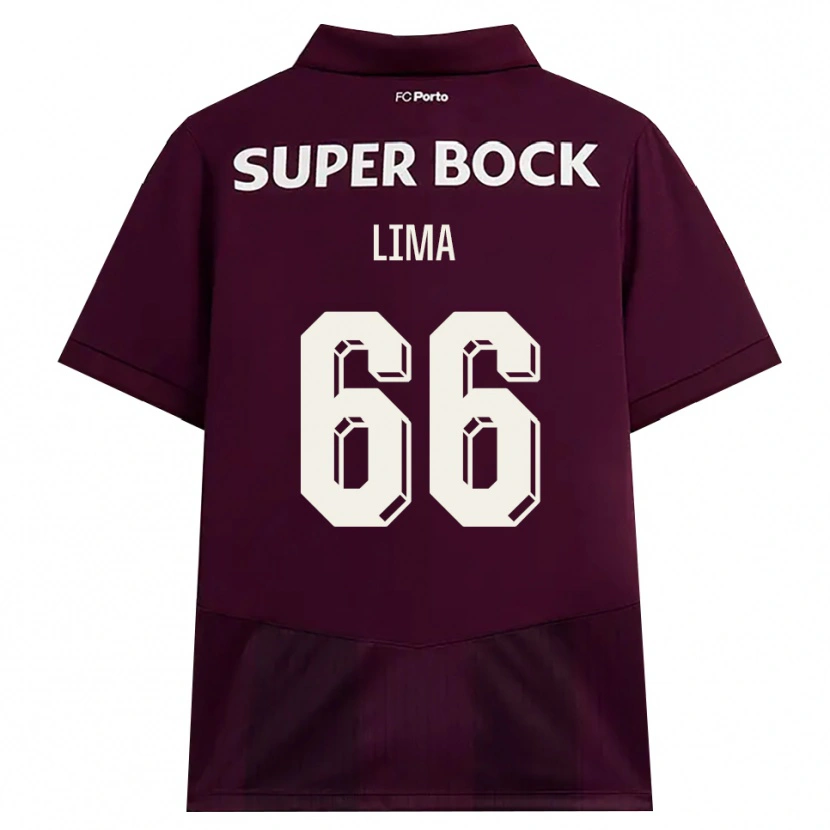 Danxen Dames Bernardo Lima #66 Bordeauxrood Wit Uitshirt Uittenue 2026/27 T-Shirt België