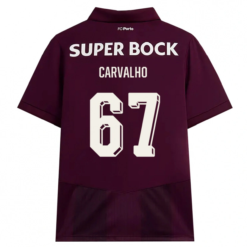 Danxen Dames Guilherme Carvalho #67 Bordeauxrood Wit Uitshirt Uittenue 2026/27 T-Shirt België