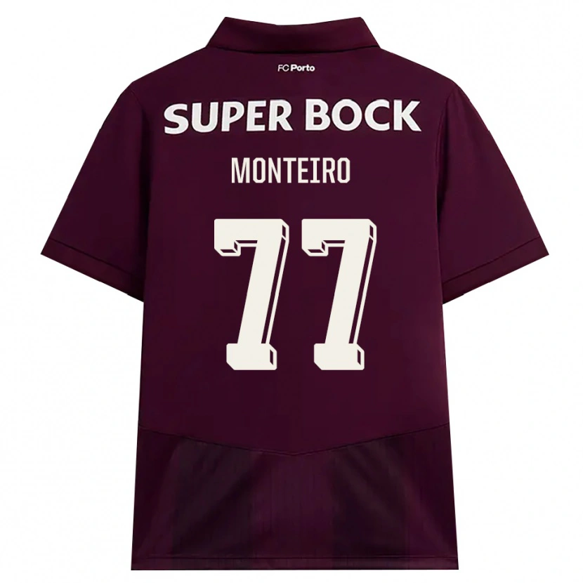 Danxen Dames Rui Monteiro #77 Bordeauxrood Wit Uitshirt Uittenue 2026/27 T-Shirt België