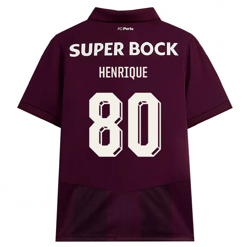 Danxen Dames Kaio Henrique #80 Bordeauxrood Wit Uitshirt Uittenue 2026/27 T-Shirt België