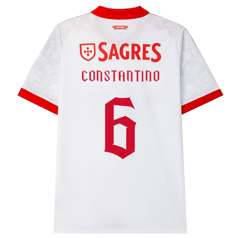 Danxen Dames Simão Constantino #6 Wit Rood Geel Uitshirt Uittenue 2026/27 T-Shirt België
