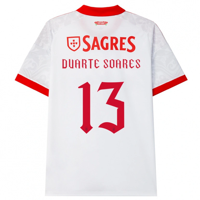 Danxen Dames Duarte Soares #13 Wit Rood Geel Uitshirt Uittenue 2026/27 T-Shirt België