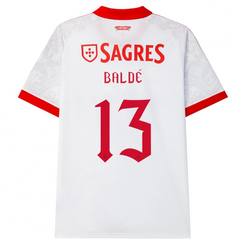 Danxen Dames Afonso Baldé #13 Wit Rood Geel Uitshirt Uittenue 2026/27 T-Shirt België