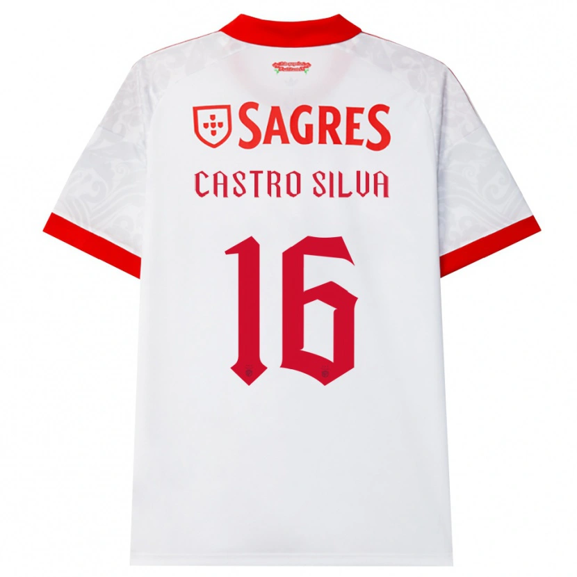 Danxen Dames Guilherme Castro #16 Wit Rood Geel Uitshirt Uittenue 2026/27 T-Shirt België