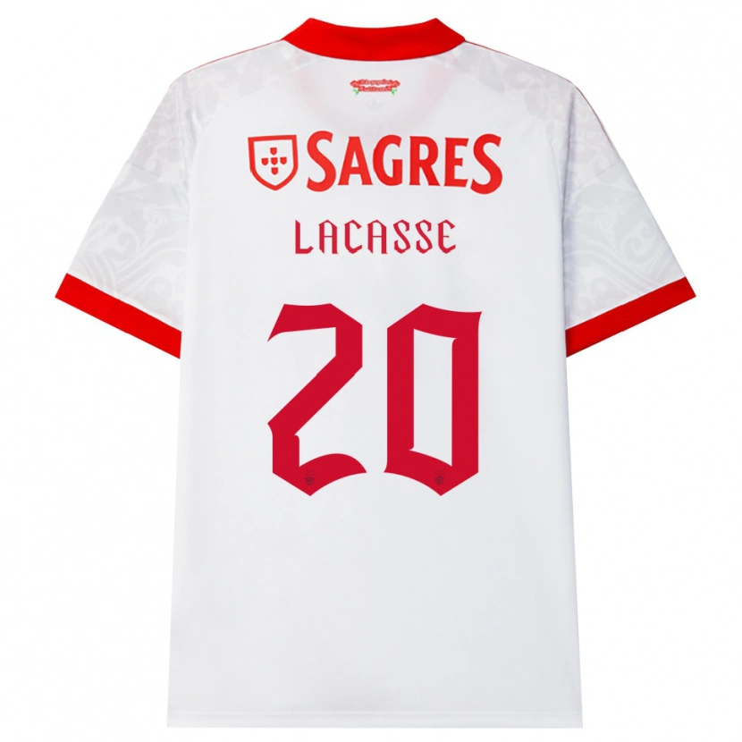 Danxen Dames Cloe Lacasse #20 Wit Rood Geel Uitshirt Uittenue 2026/27 T-Shirt België