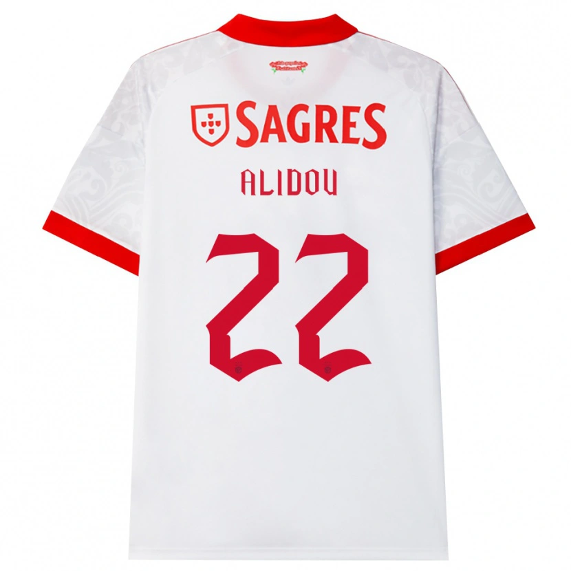 Danxen Dames Marie-Yasmine Alidou #22 Wit Rood Geel Uitshirt Uittenue 2026/27 T-Shirt België