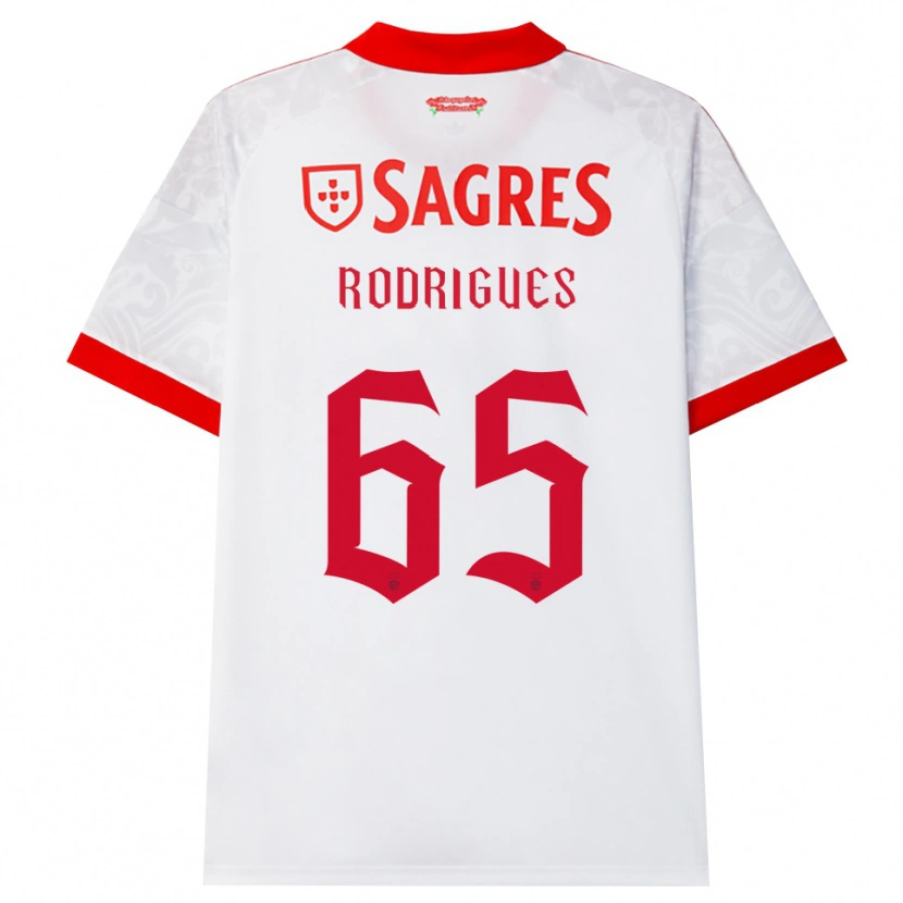 Danxen Dames Rafael Rodrigues #65 Wit Rood Geel Uitshirt Uittenue 2026/27 T-Shirt België