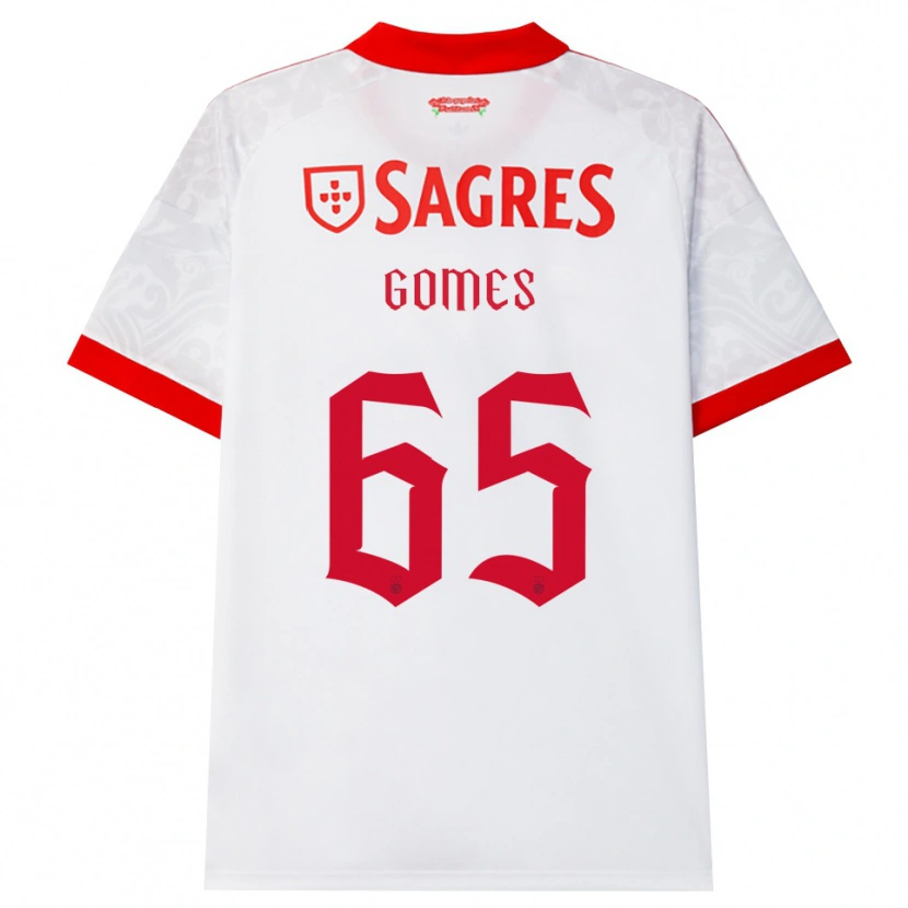 Danxen Dames André Gomes #65 Wit Rood Geel Uitshirt Uittenue 2026/27 T-Shirt België