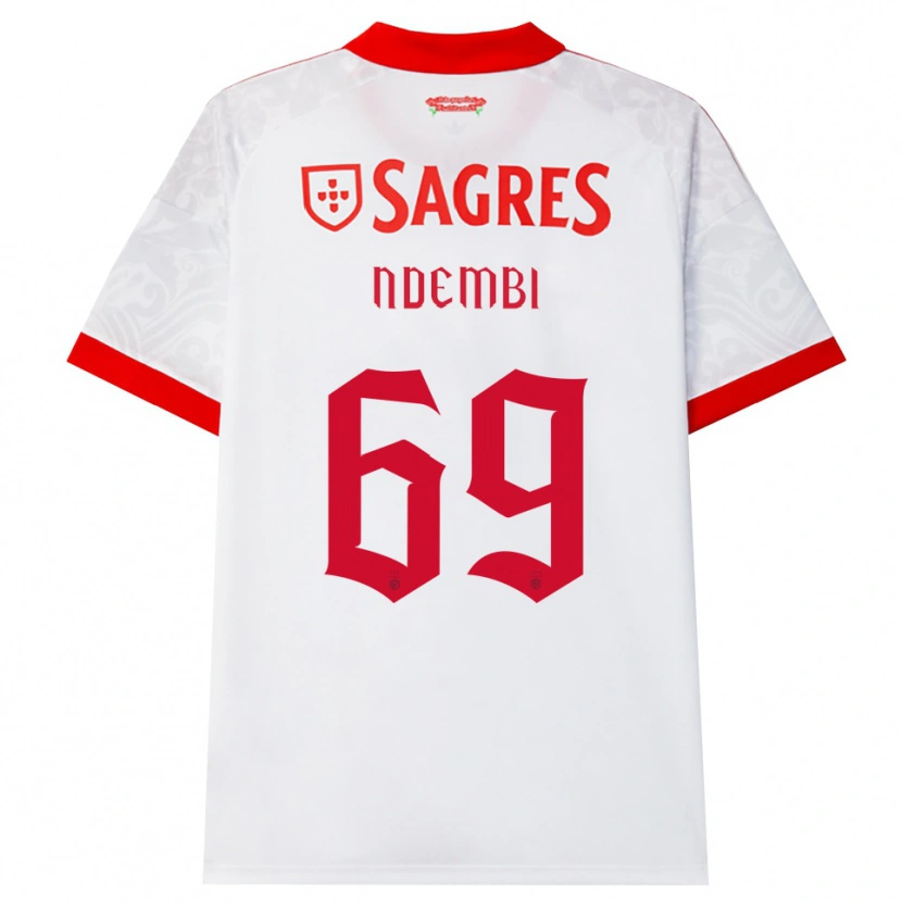 Danxen Dames Michée Ndembi #69 Wit Rood Geel Uitshirt Uittenue 2026/27 T-Shirt België