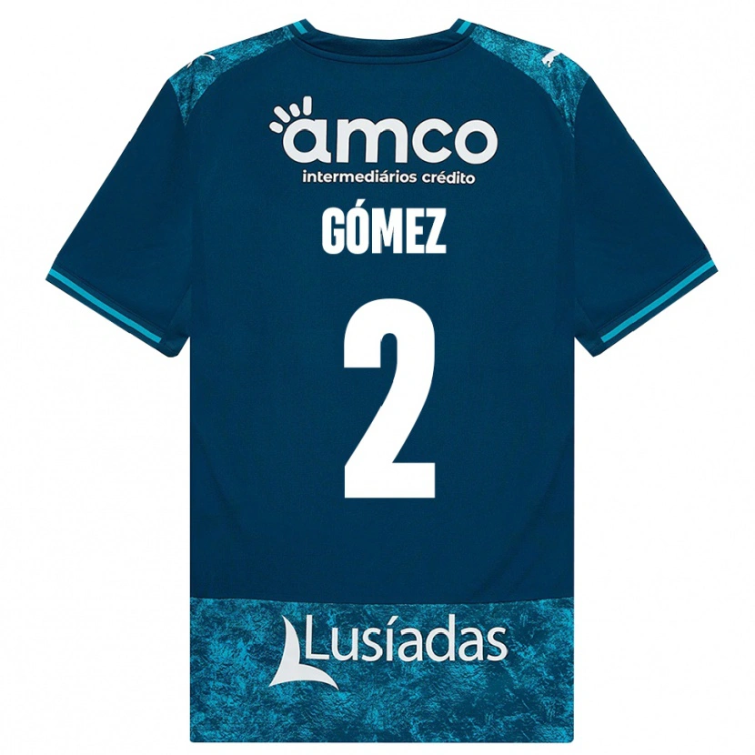Danxen Dames Víctor Gómez #2 Donkerleigrijs Mediumturquoise Uitshirt Uittenue 2026/27 T-Shirt België