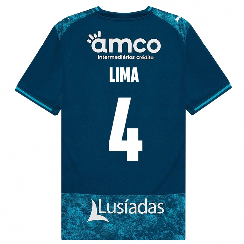Danxen Dames Guilherme Lima #4 Donkerleigrijs Mediumturquoise Uitshirt Uittenue 2026/27 T-Shirt België