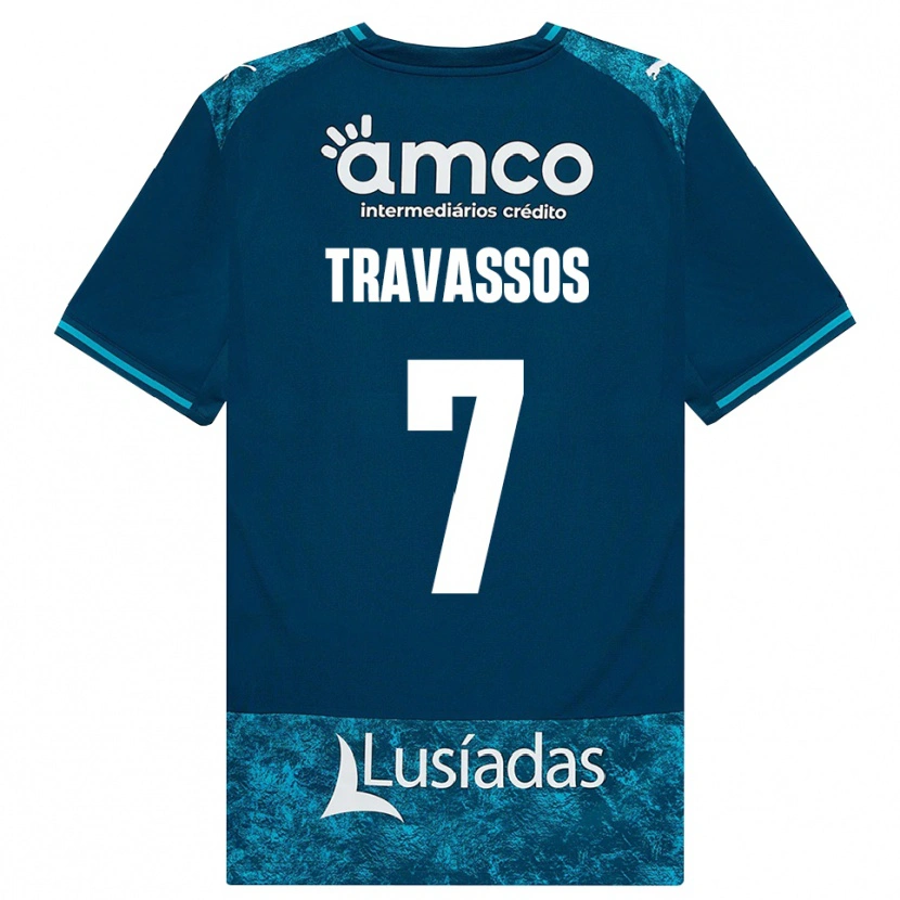 Danxen Dames Diogo Travassos #7 Donkerleigrijs Mediumturquoise Uitshirt Uittenue 2026/27 T-Shirt België