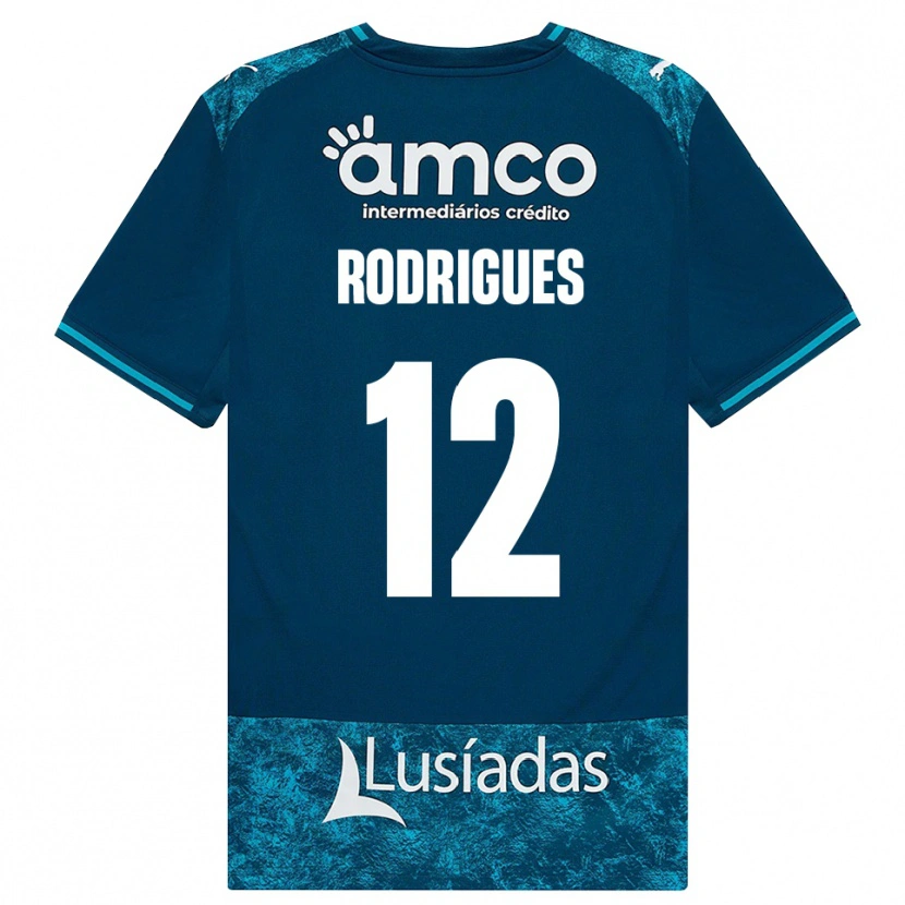 Danxen Dames David Rodrigues #12 Donkerleigrijs Mediumturquoise Uitshirt Uittenue 2026/27 T-Shirt België