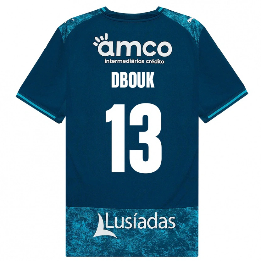 Danxen Dames Gabriel Dbouk #13 Donkerleigrijs Mediumturquoise Uitshirt Uittenue 2026/27 T-Shirt België