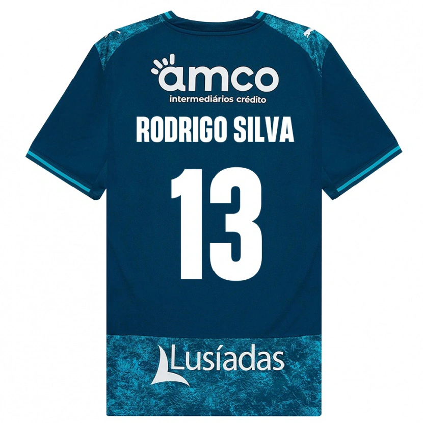 Danxen Dames Rodrigo Silva #13 Donkerleigrijs Mediumturquoise Uitshirt Uittenue 2026/27 T-Shirt België