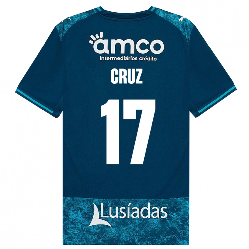 Danxen Dames Salvador Cruz #17 Donkerleigrijs Mediumturquoise Uitshirt Uittenue 2026/27 T-Shirt België