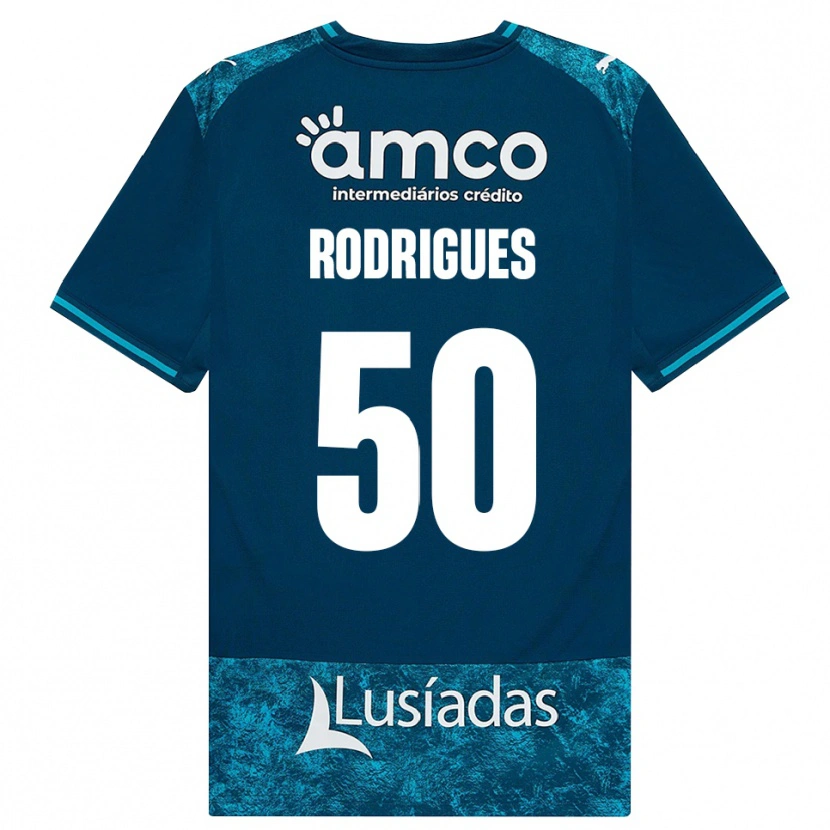 Danxen Dames Diego Rodrigues #50 Donkerleigrijs Mediumturquoise Uitshirt Uittenue 2026/27 T-Shirt België