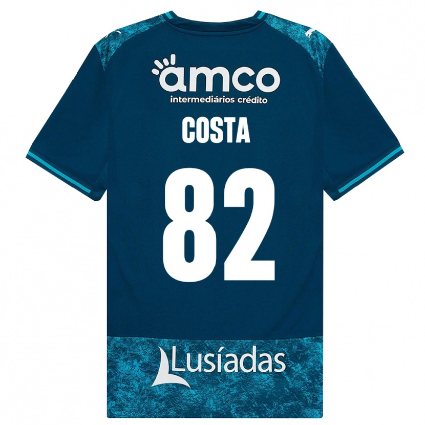 Danxen Dames Gui Costa #82 Donkerleigrijs Mediumturquoise Uitshirt Uittenue 2026/27 T-Shirt België