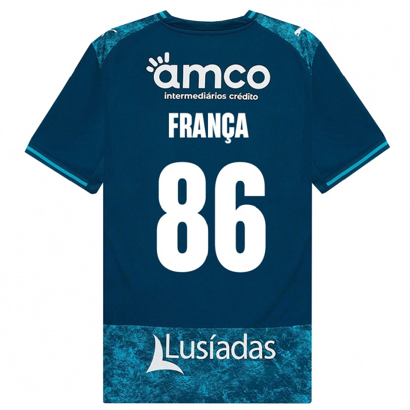 Danxen Dames Francisco França #86 Donkerleigrijs Mediumturquoise Uitshirt Uittenue 2026/27 T-Shirt België