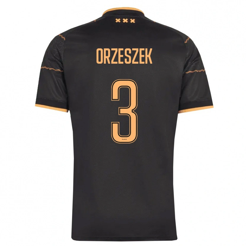 Danxen Dames Zane Orzeszek #3 Zwart Oranje Uitshirt Uittenue 2026/27 T-Shirt België