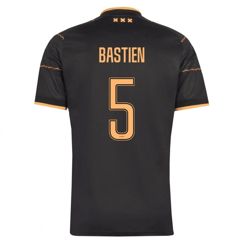 Danxen Dames Joshua Bastien #5 Zwart Oranje Uitshirt Uittenue 2026/27 T-Shirt België