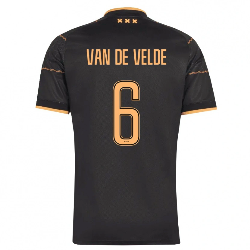 Danxen Dames Jonna Van De Velde #6 Zwart Oranje Uitshirt Uittenue 2026/27 T-Shirt België