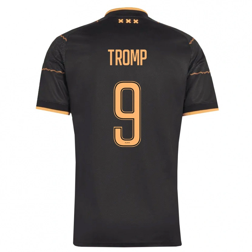 Danxen Dames Nikita Tromp #9 Zwart Oranje Uitshirt Uittenue 2026/27 T-Shirt België