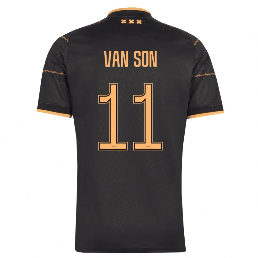 Danxen Dames Daniël Van Son #11 Zwart Oranje Uitshirt Uittenue 2026/27 T-Shirt België
