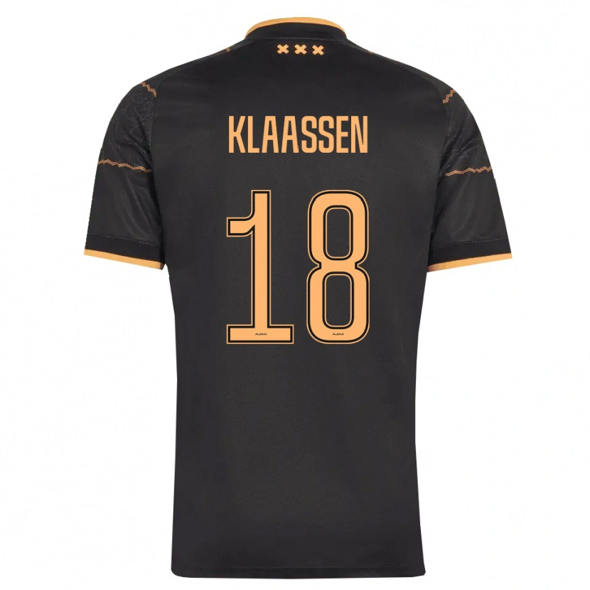 Danxen Dames Davy Klaassen #18 Zwart Oranje Uitshirt Uittenue 2026/27 T-Shirt België