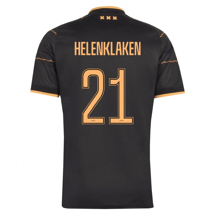 Danxen Dames Sjors Helenklaken #21 Zwart Oranje Uitshirt Uittenue 2026/27 T-Shirt België