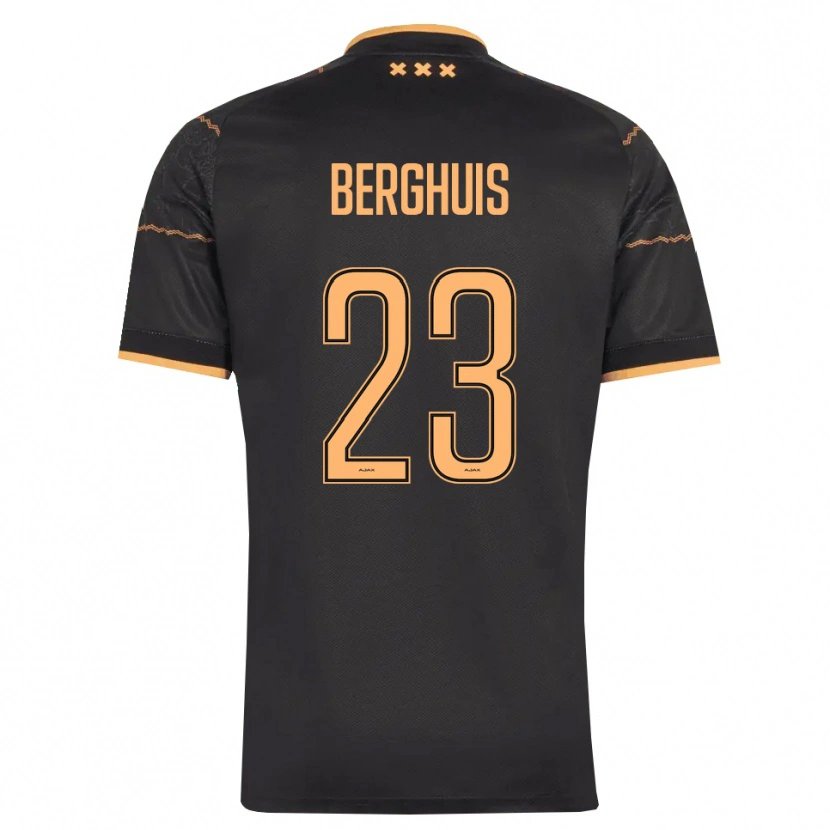 Danxen Dames Steven Berghuis #23 Zwart Oranje Uitshirt Uittenue 2026/27 T-Shirt België