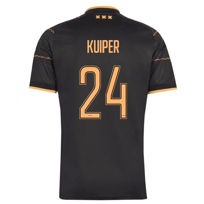 Danxen Dames Justen Kuiper #24 Zwart Oranje Uitshirt Uittenue 2026/27 T-Shirt België