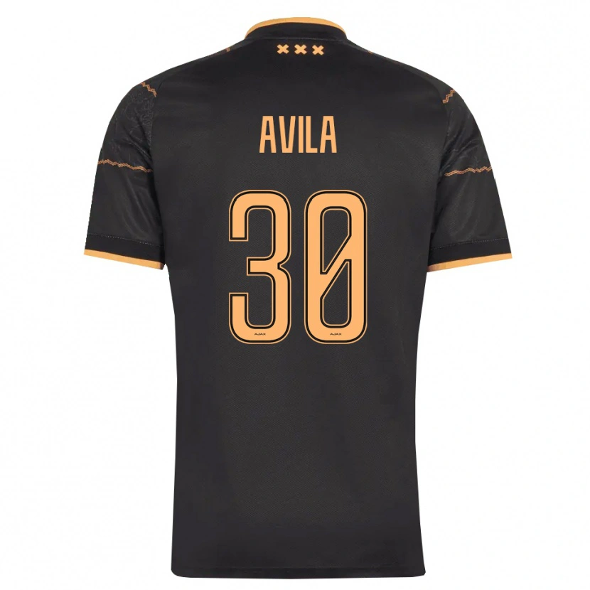 Danxen Dames Gastón Ávila #30 Zwart Oranje Uitshirt Uittenue 2026/27 T-Shirt België
