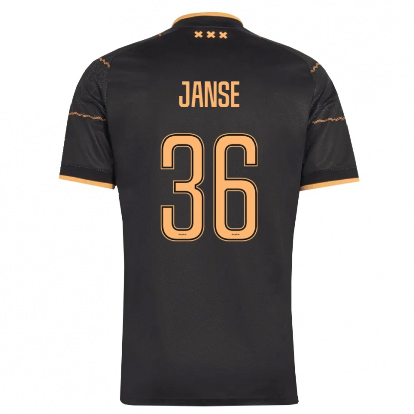 Danxen Dames Dies Janse #36 Zwart Oranje Uitshirt Uittenue 2026/27 T-Shirt België