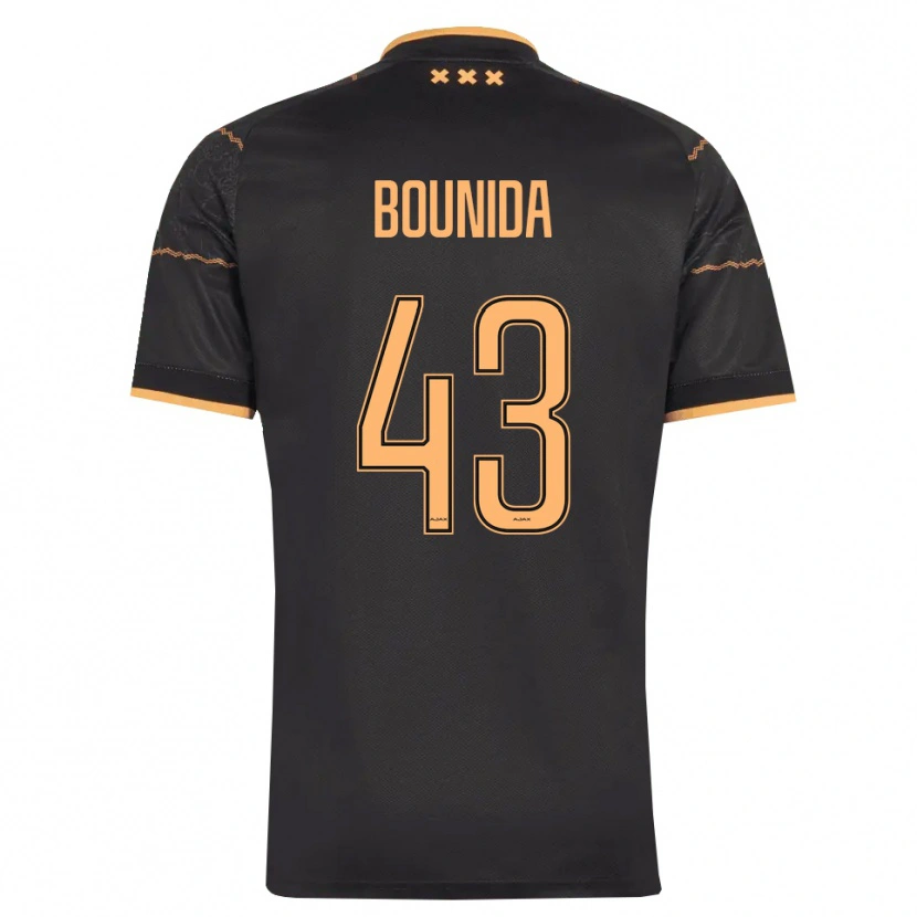 Danxen Dames Rayane Bounida #43 Zwart Oranje Uitshirt Uittenue 2026/27 T-Shirt België