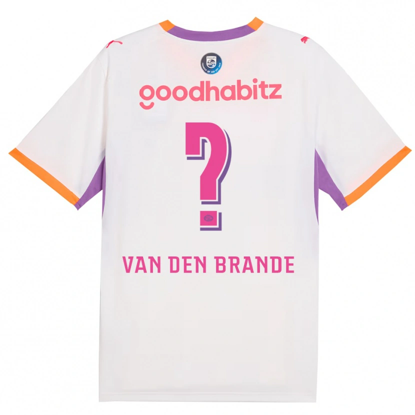 Danxen Dames Daan Van Den Brande #0 Wit Paars Oranje Uitshirt Uittenue 2026/27 T-Shirt België
