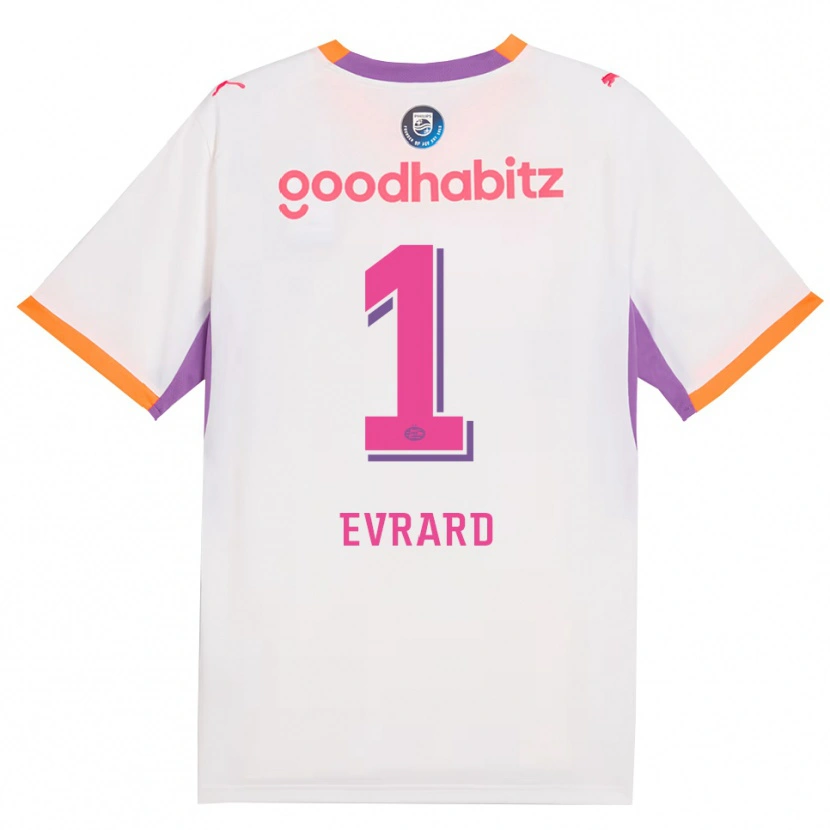 Danxen Dames Nicky Evrard #1 Wit Paars Oranje Uitshirt Uittenue 2026/27 T-Shirt België
