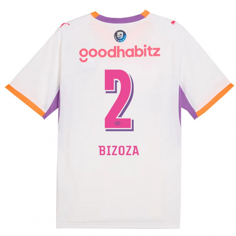 Danxen Dames Kevin Bizoza #2 Wit Paars Oranje Uitshirt Uittenue 2026/27 T-Shirt België